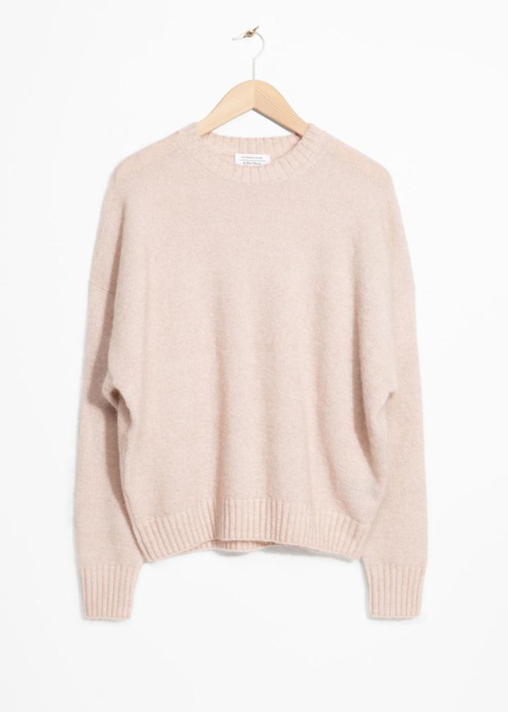 Other Stories Wool Blend Sweater - Orange