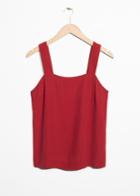Other Stories Wide Strap Top - Red