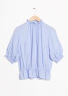 Other Stories Gathered High Neck Blouse