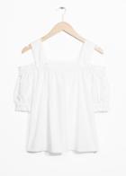 Other Stories Cold-shoulder Blouse - White