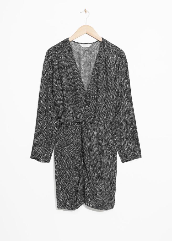 Other Stories Twist Knot Dress - Black