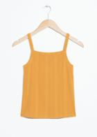Other Stories Square Neck Tank Top - Yellow