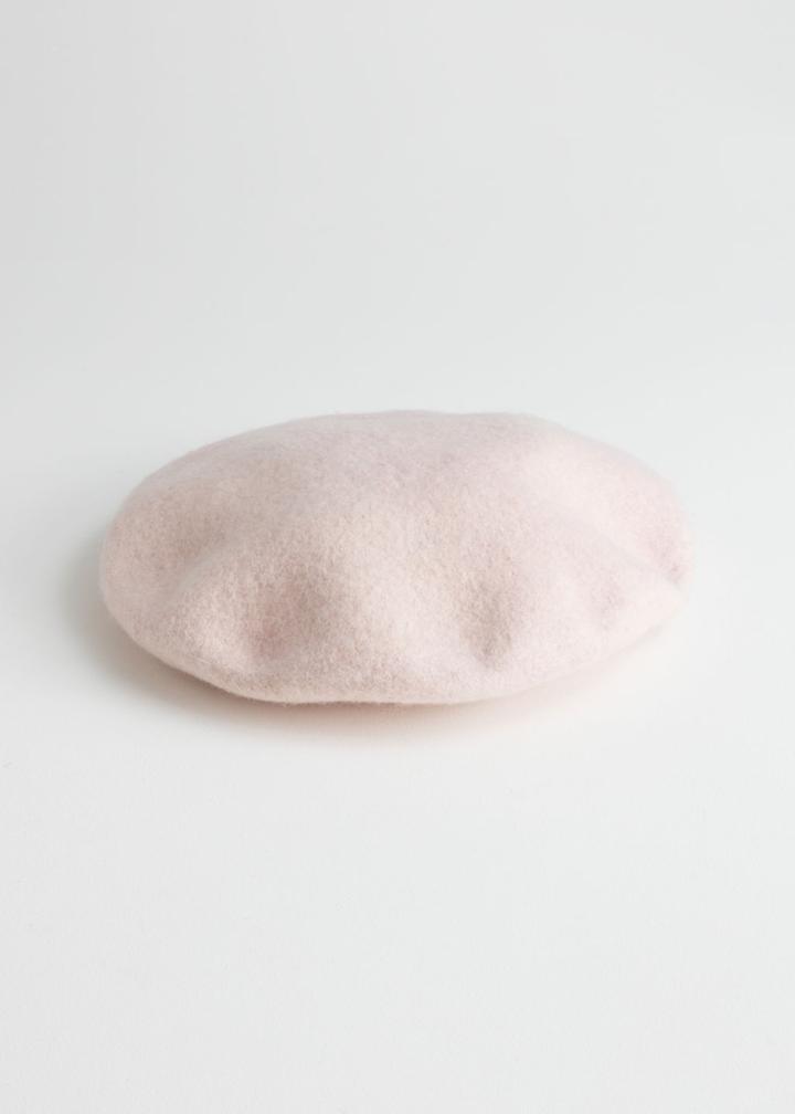Other Stories Wool Beret - Pink