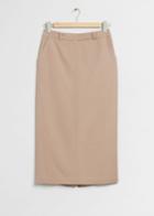 Other Stories '90s Style Midi Skirt - Beige