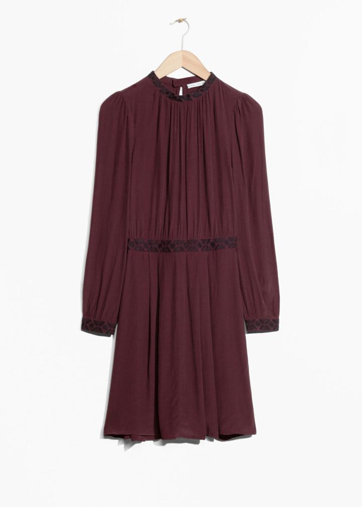 Other Stories Waisted Dress - Red