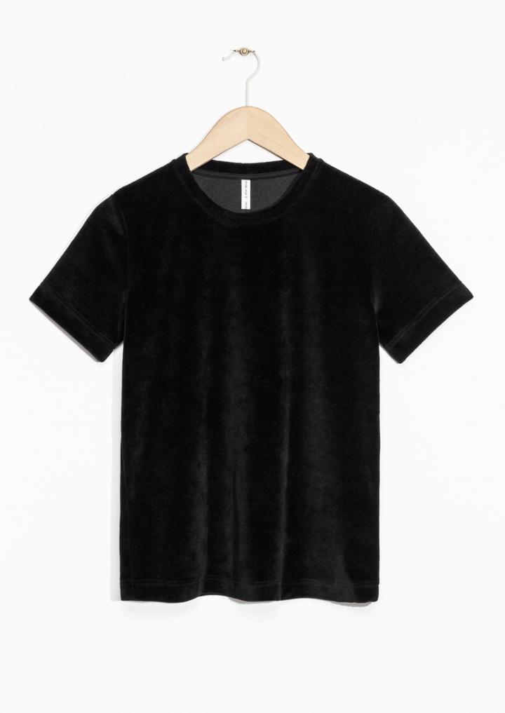 Other Stories Velour T-shirt