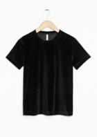 Other Stories Velour T-shirt