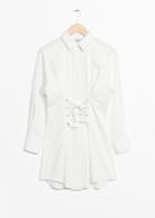 Other Stories Lace-up Dress - White