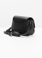 Other Stories Exposed Ring Leather Bag - Black