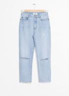Other Stories Ripped Denim Jeans - Blue