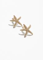 Other Stories Star Fish Stud Earrings - Gold