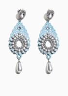 Other Stories Pearl Crystal Earrings