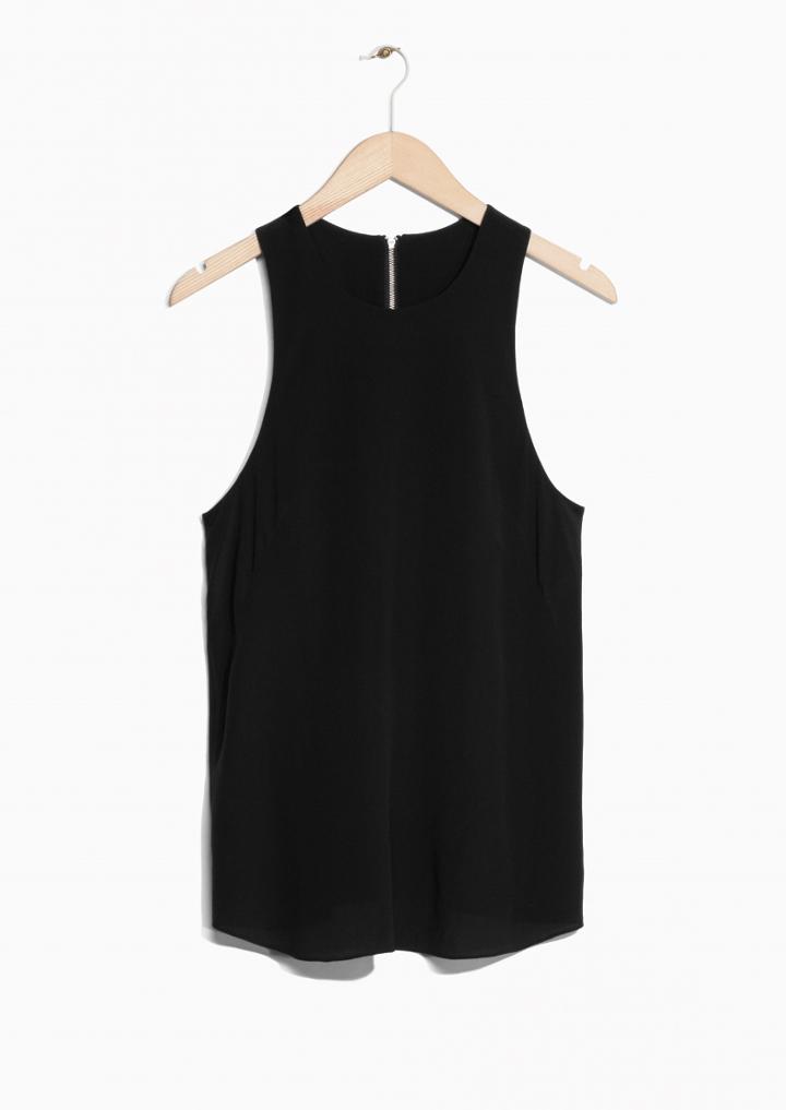 Other Stories Silk Racer-back Tank