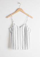 Other Stories Patterned Tank Top - White