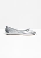 Other Stories Leather Ballet Flats