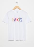 Other Stories Paris Patch Letter Tee - White