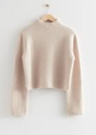 Other Stories Boxy Heavy Knit Jumper - Beige