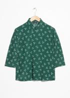 Other Stories Spackle Print Shirt - Green