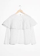 Other Stories Polka-dot Frill Blouse