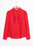 Other Stories Ascot Ruffle Blouse