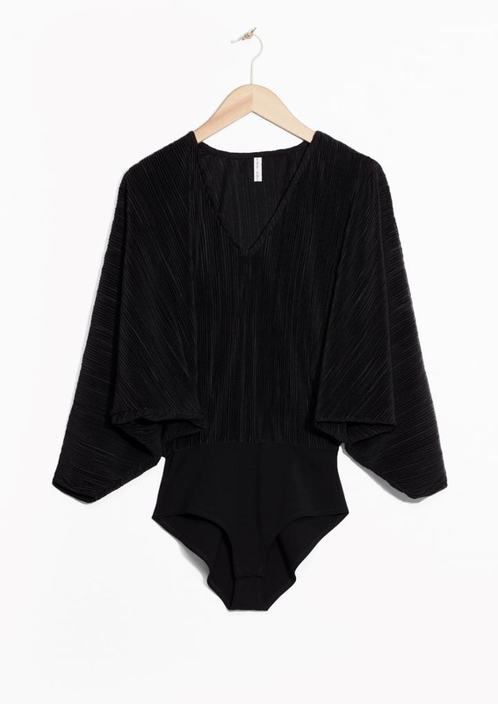 Other Stories Pleated Body Top
