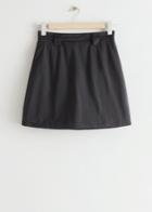 Other Stories Padded Mini Skirt - Black