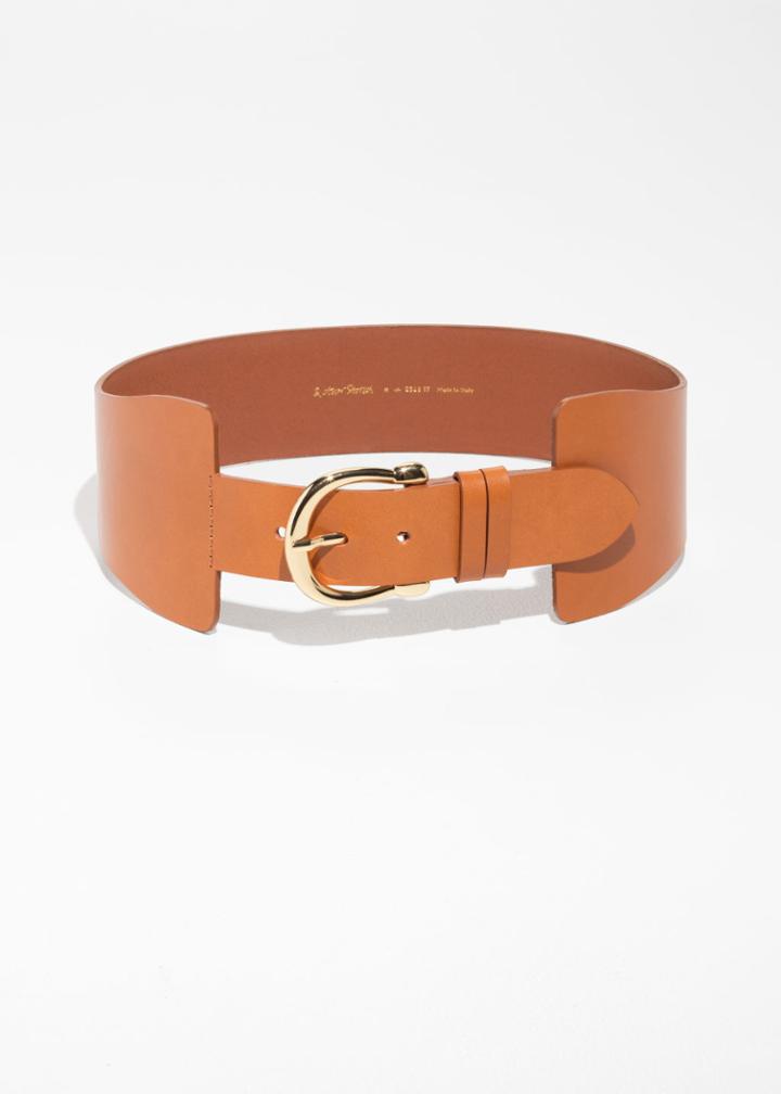 Other Stories Waist Buckle Belt - Beige