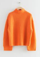 Other Stories Oversized Wool Knit Jumper - Orange
