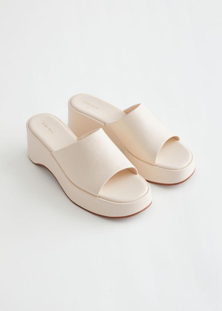 Other Stories Platform Sandals - White