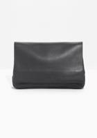 Other Stories Flap Leather Clutch