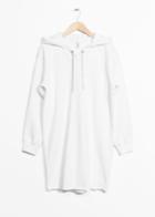 Other Stories Hoodie Sweater Dress - White