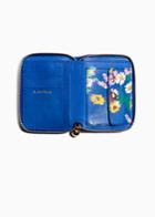 Other Stories Floral Leather Wallet - Blue