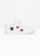 Other Stories Star Lace-up Sneakers - White
