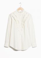 Other Stories Broderie Anglaise Frill Blouse