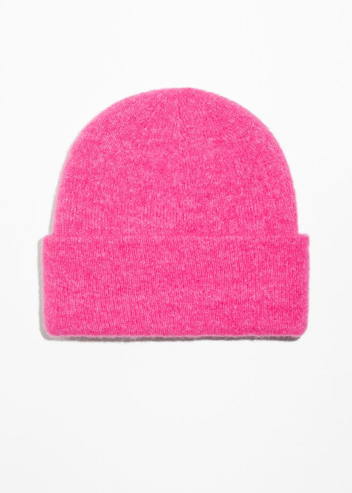 Other Stories Merino Wool Beanie - Pink