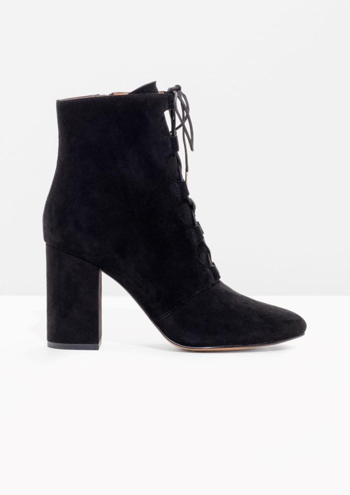 Other Stories Suede Lace Up Boots