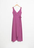 Other Stories Maxi Wrap Dress - Pink