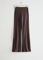 Other Stories Flared Jersey Leggings - Brown
