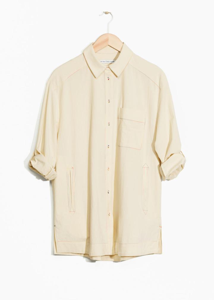Other Stories Toms Cotton Shirt - Beige