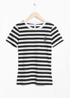 Other Stories Micro Patch T-shirt - Black