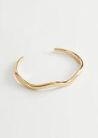Other Stories Wave Cuff Bracelet - Gold