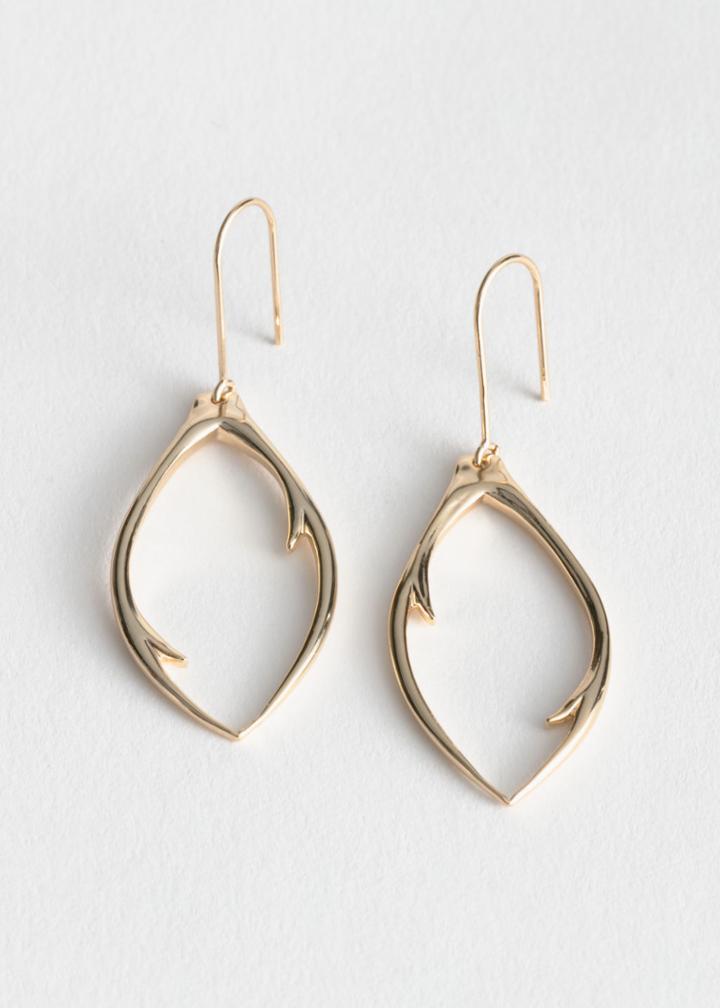 Other Stories Beetle Claw Earrings - Gold