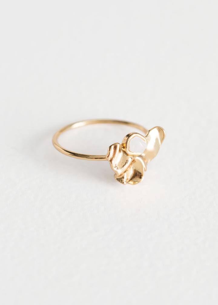 Other Stories Organic Sculpture Ring - Gold