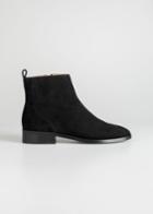 Other Stories Suede Chelsea Boots - Black