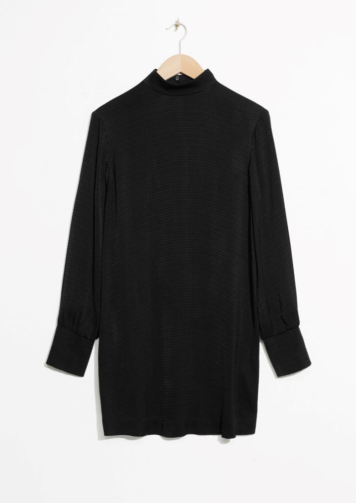 Other Stories Mock Neck Dress