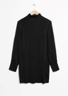 Other Stories Mock Neck Dress