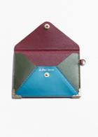 Other Stories Leather A5 Envelope Purse - Turquoise