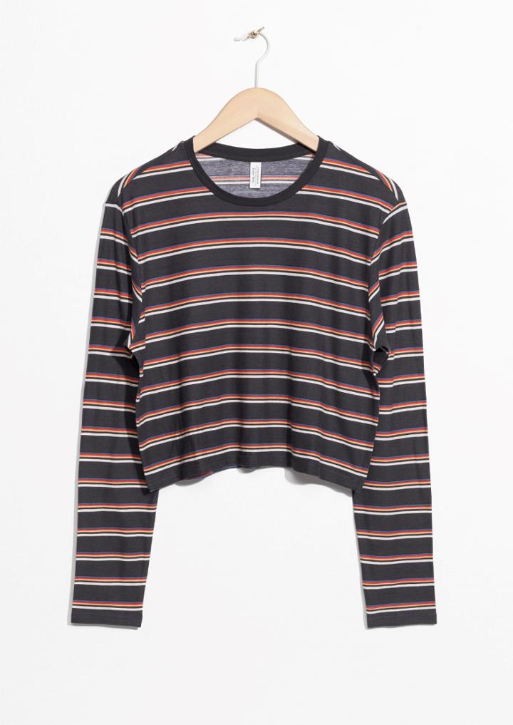 Other Stories Cropped Long Sleeve Shirt