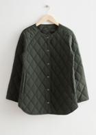 Other Stories Relaxed Quilted Jacket - Green