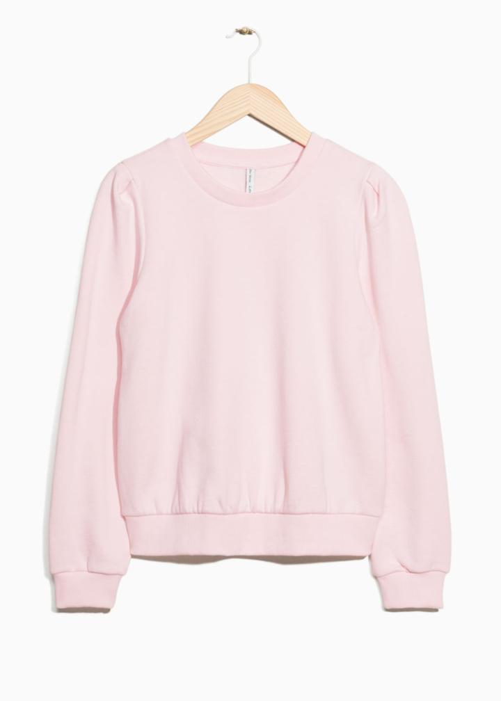 Other Stories Power Puff Sweater - Pink